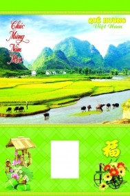 Lịch Tết Đón Xuân DÁNG QUÊ